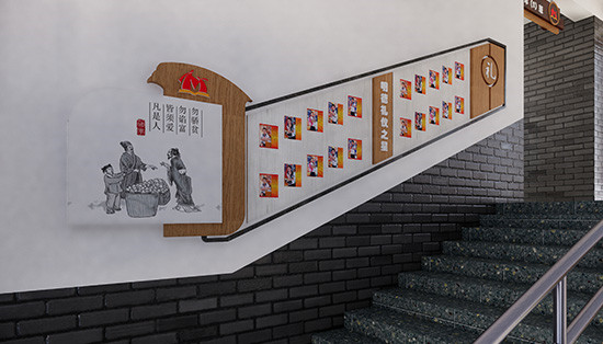 洛阳校园楼梯文化墙设计