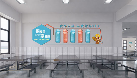 洛阳学校餐厅文化墙